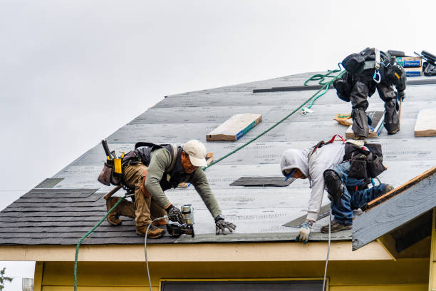 Professional Roofing technician working in Slate Run, PA